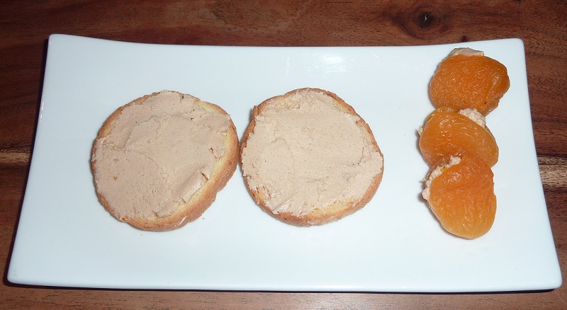 Abricots farcis à la mousse de canard - recette abricots farcis - recette mousse de canard 3
